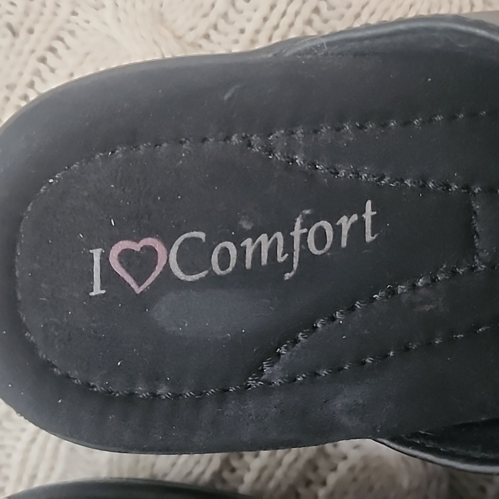 Comfort Black Leather Mules - Picture 4 of 9